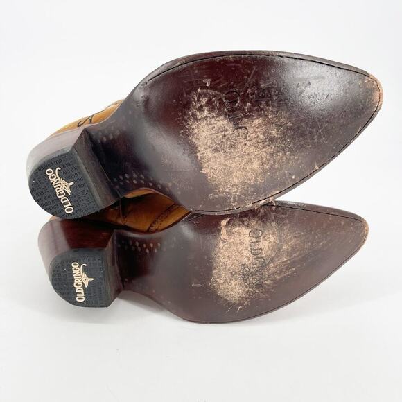 Old Gringo Brass Leather Catlyn Floral Distressed Western Cowgirl Boot size 8 - Picture 9 of 10